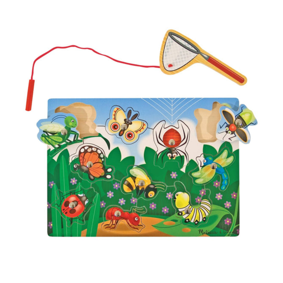 Wooden Magnetic Puzzle Game Bug Catching | Melissa & Doug