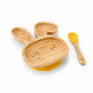 Bamboo Bamboo Little Bunny Suction Plate & Spoon Set