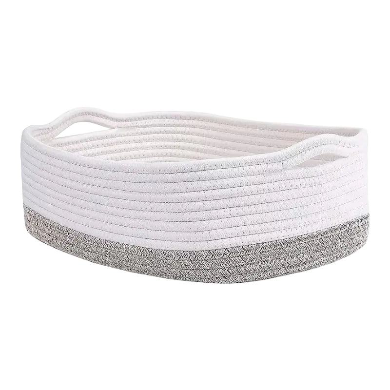 Woven Cotton Rope Storage Basket