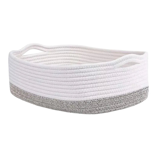 Woven Cotton Rope Storage Basket