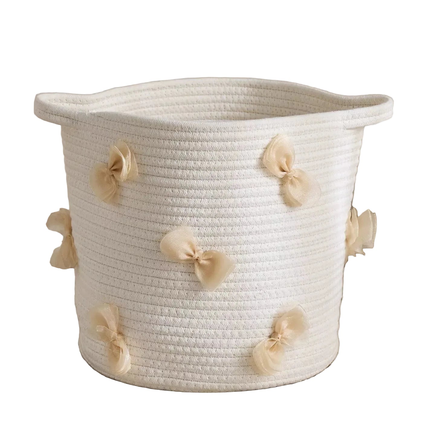 Zaina Bow Cotton Rope Storage Basket
