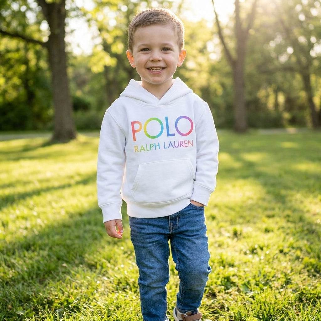 Mix Polo Logo Cotton Pullover Hoodie | Ralph Lauren