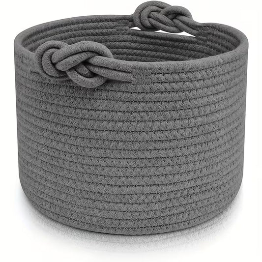 Classic Woven Storage Basket - Grey