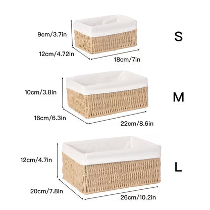 Hand-woven rattan storage basket – view 5