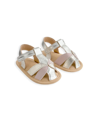 Mamas & Papas gold metallic leather baby sandals