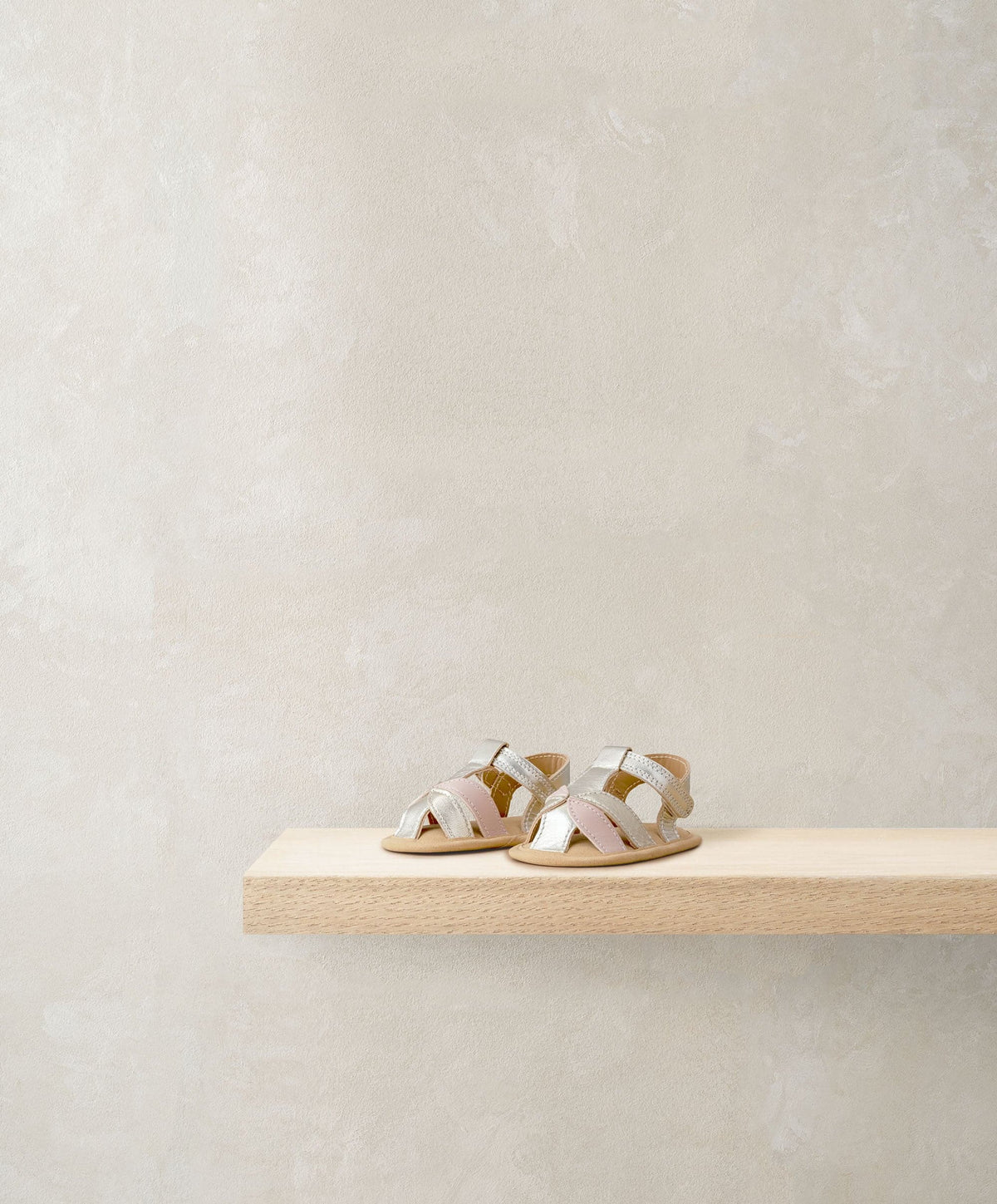 Mamas & Papas gold metallic leather baby sandals – view 3