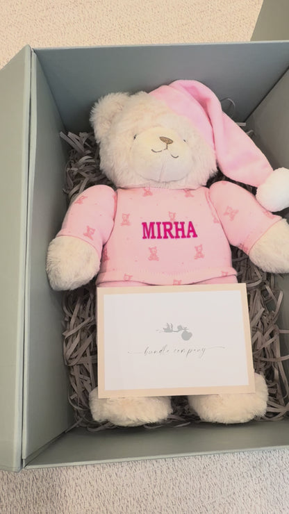 Personalised Bedtime Bear Gift Set
