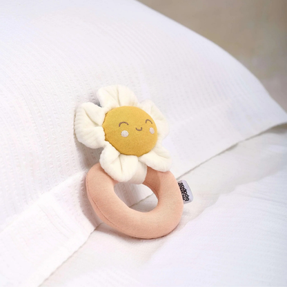 Grateful Garden flower grabber ring rattle by Mamas & Papas