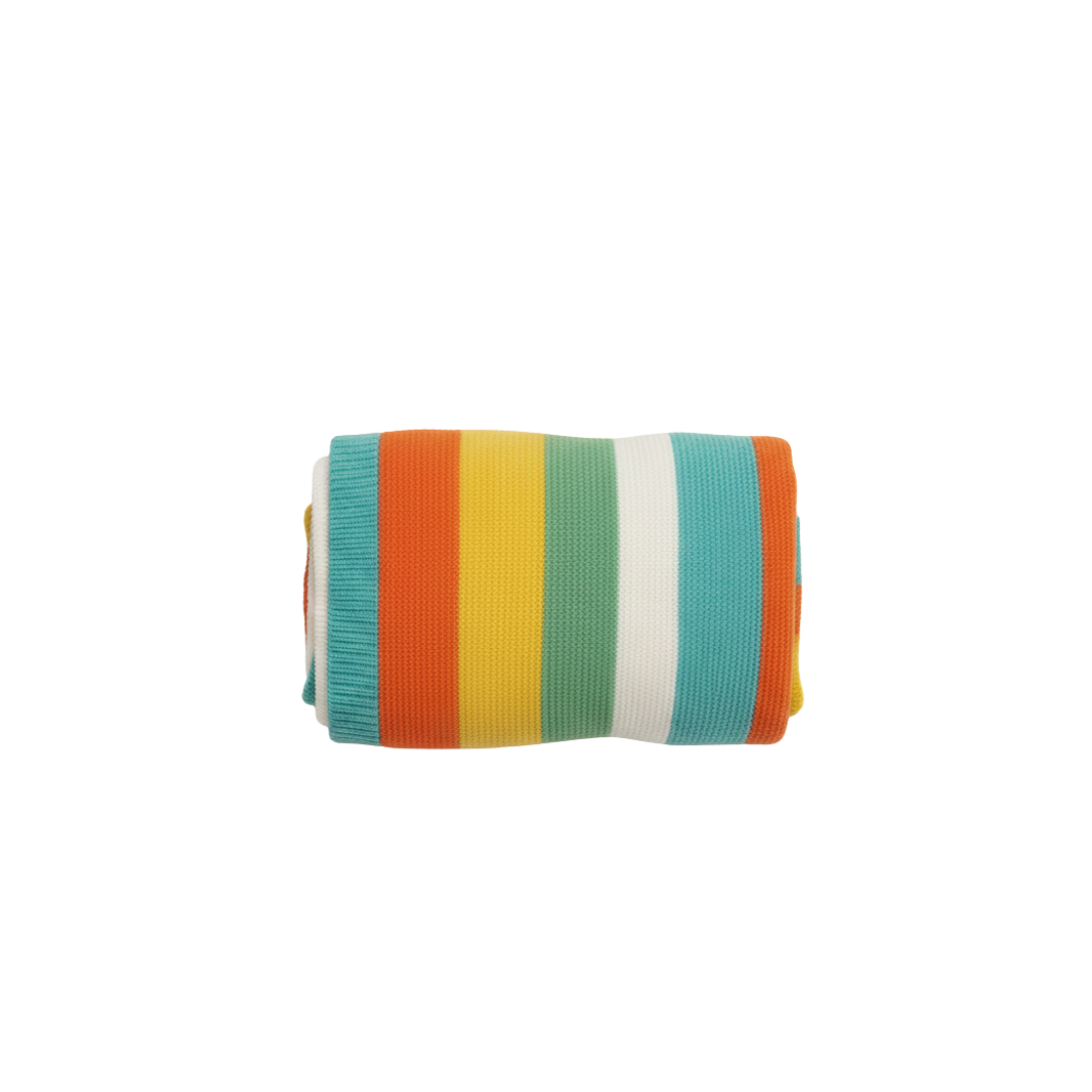 Multi-Coloured Baby Shawl | Silver Cloud