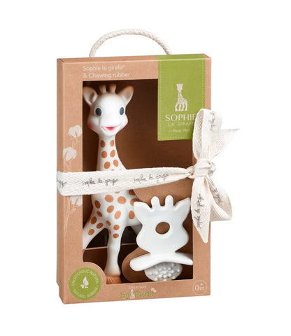 Sophie La Girafe Orignal Teether and Natural Teether Set